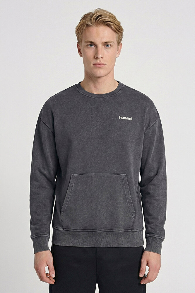Kadın Ekru T-PULSE REGULAR CREW W NECK SWEATSHIRT 922440-9157 | hummel