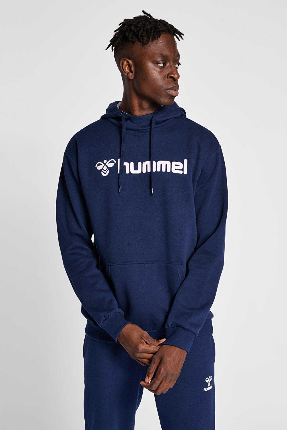 hilo16hiro様 Erkek Lacivert MOVER COTTON HOODIE 205591-7026 | hummel