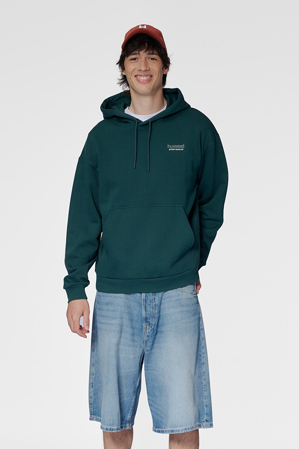 Unisex Yeşil LOOSE SPORTSWEAR HOODIE 226076-6565 | hummel