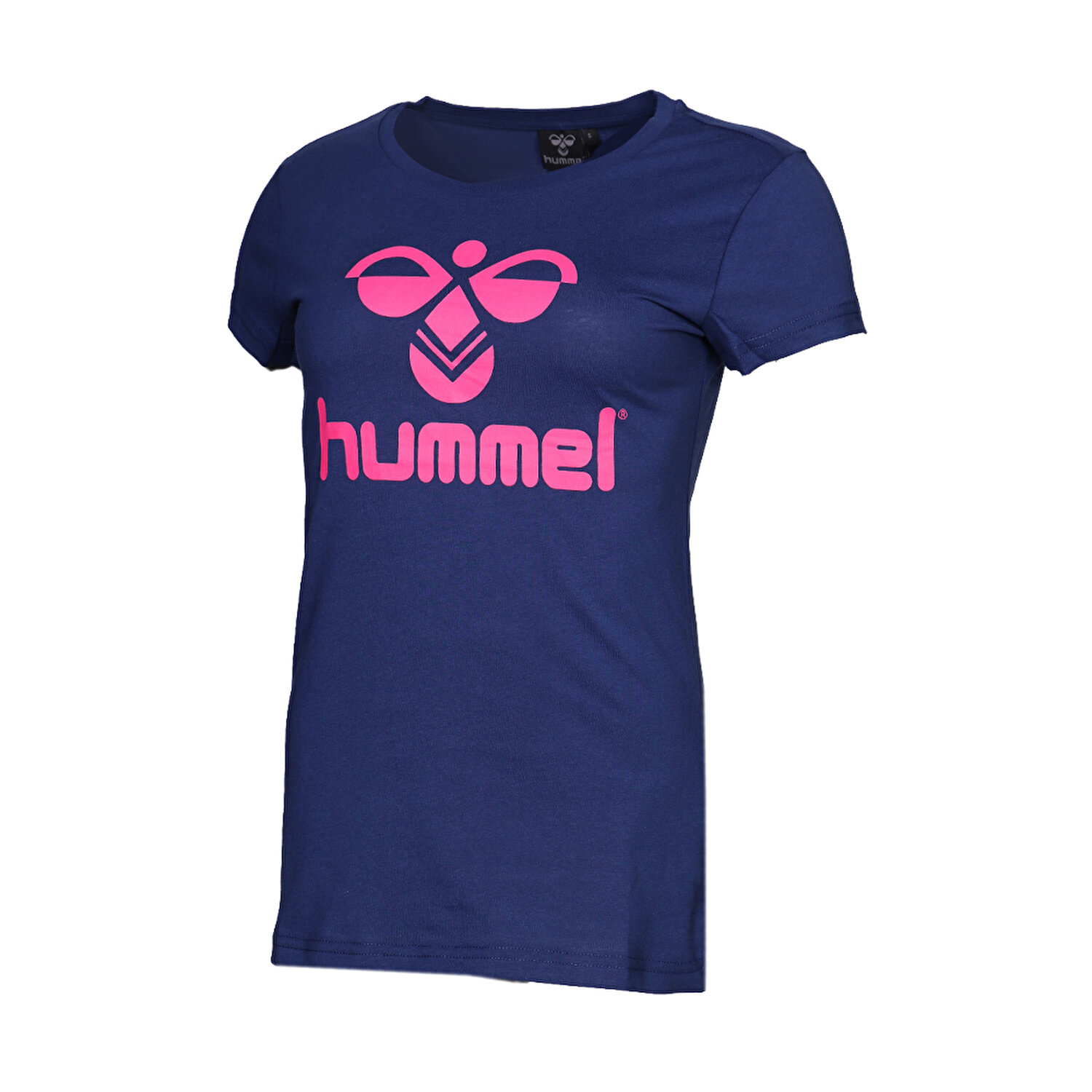 Logo Kisa Kollu Tisort Kadin Tisort Hummel