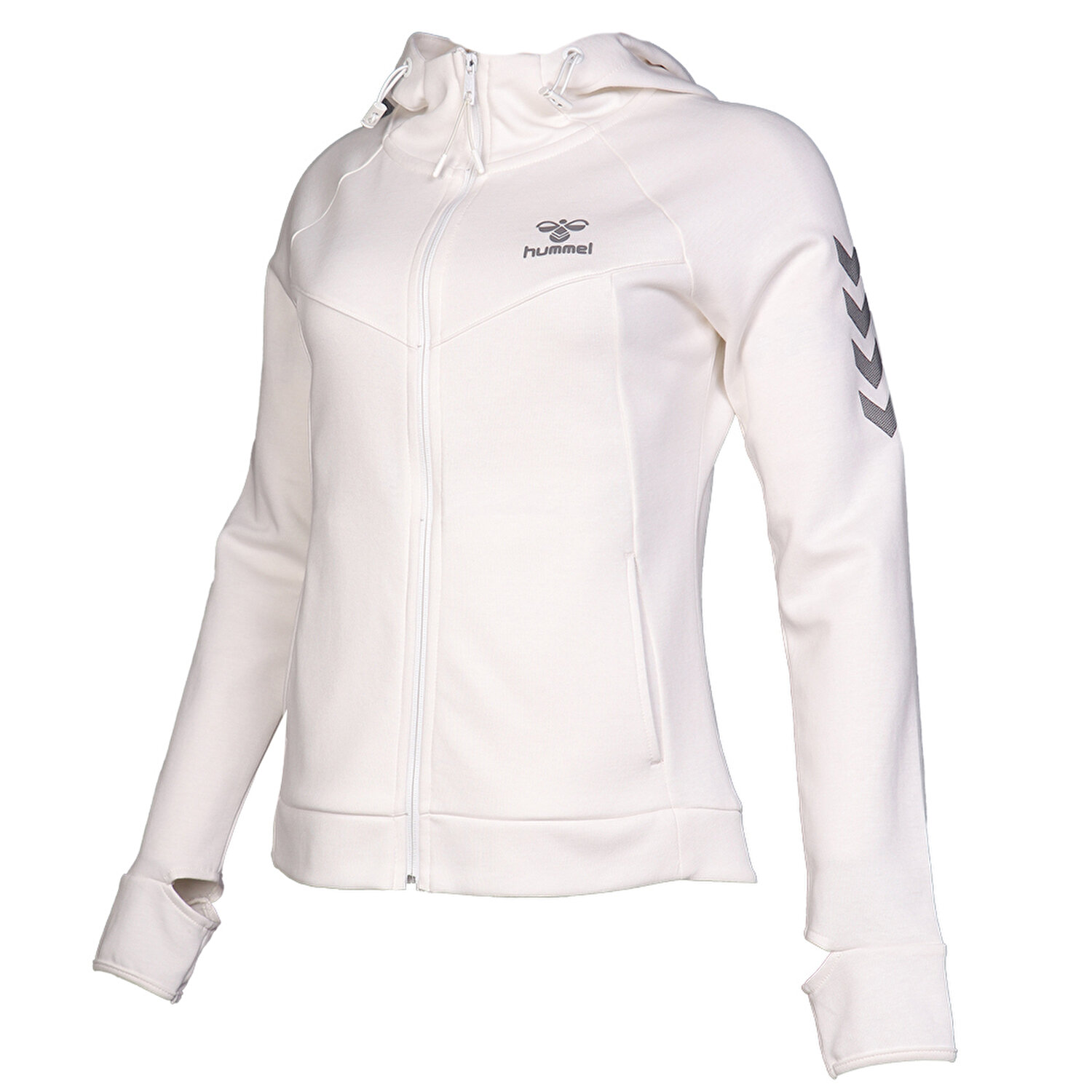 Beyaz Auro Fermuarli Sweatshirt 920826 9003 Hummel