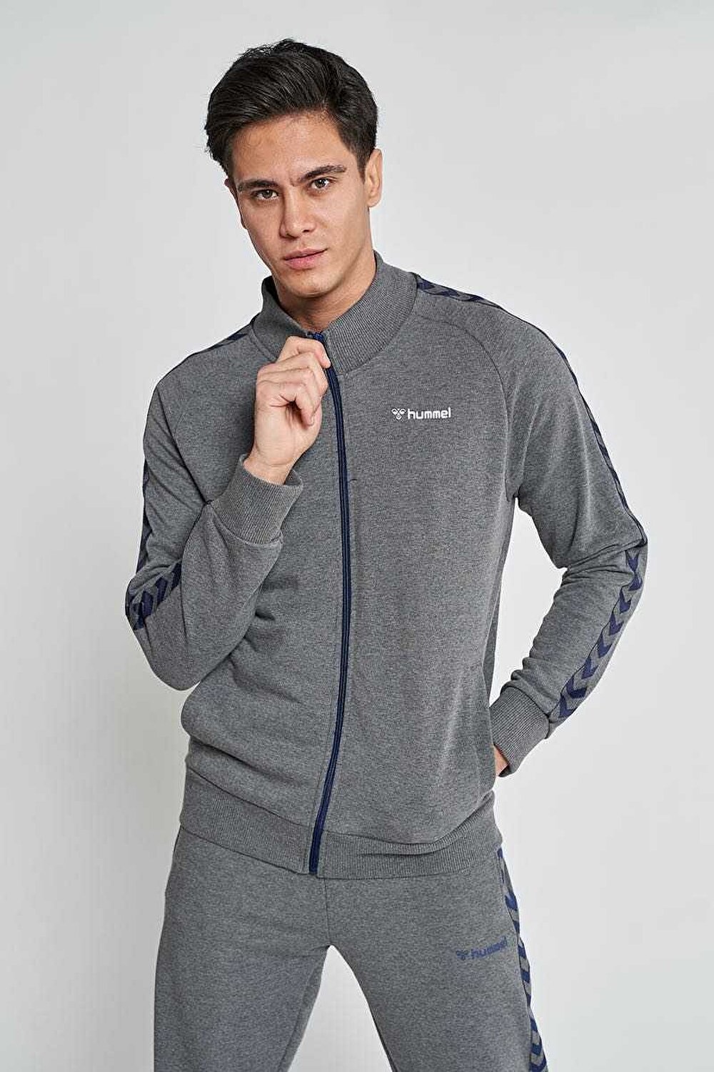 Salbator Fermuarli Sweatshirt Erkek Esofman Ustu Hummel