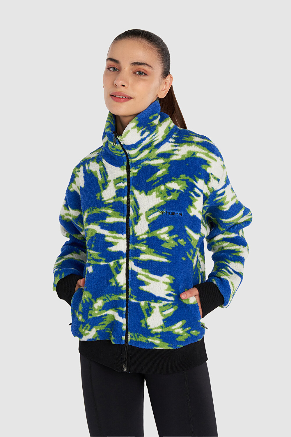 Kadın Mavi INVERNO POLAR FERMUARLI SWEATSHIRT 921985-9821 | hummel