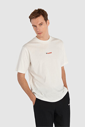 Erkek Beyaz ERIC OVERSIZE KISA KOLLU TİŞÖRT 911952-9003 | hummel