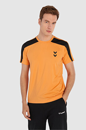 Erkek Turuncu SETH KISA KOLLU TİŞÖRT 912009-5097 | hummel
