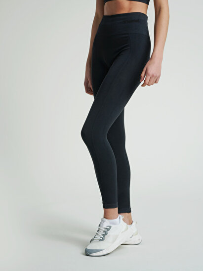 SÜRDÜRÜLEBİLİR TIF SEAMLESS YÜKSEK BEL TAYT Siyah Kadın Tayt