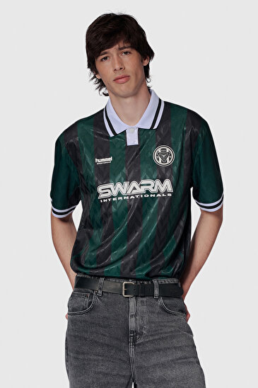 LOOSE FUTBOL KISA KOLLU FORMA Yeşil Unisex Forma