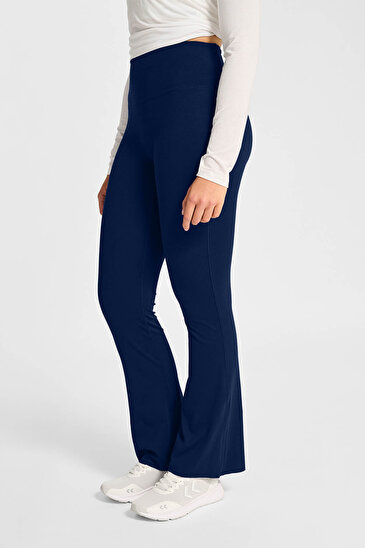 YOGA FLARE YÜKSEK BEL TAYT Lacivert Kadın Tayt