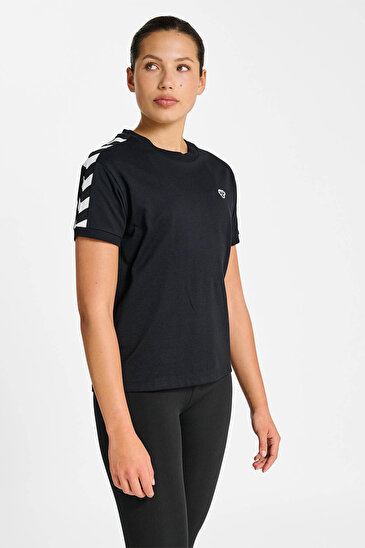 ARCHIVE REGULAR W KISA KOLLU TİŞÖRT Siyah Kadın Tişört