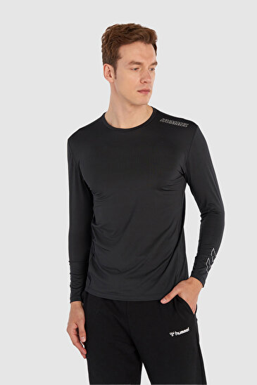 TE TOPAZ BASELAYER UZUN KOLLU TİŞÖRT Siyah Erkek Tişört