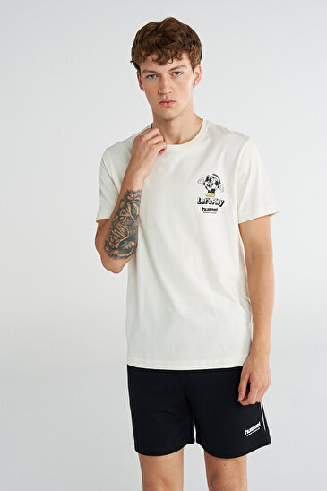 FOOTBALL MASCOR KISA KOLLU TİŞÖRT Ekru Erkek Tişört