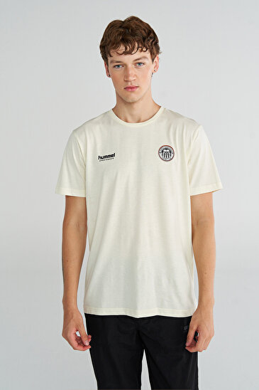 SAMMY KISA KOLLU TİŞÖRT Ekru Erkek Tişört