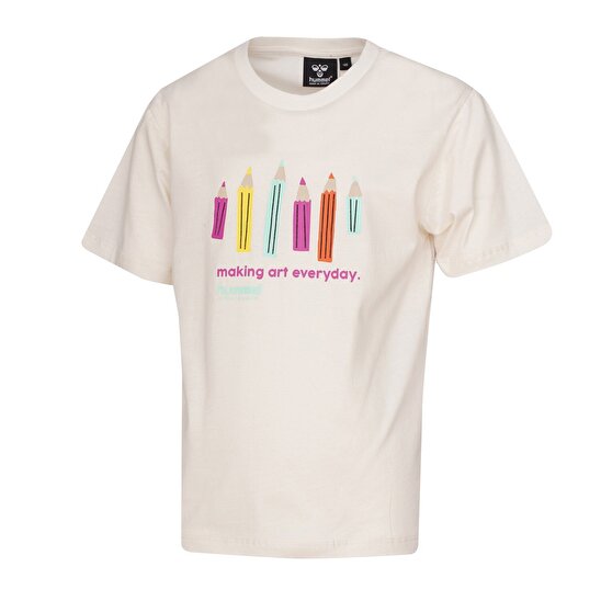 GLORINDA ÇOCUK KISA KOLLU TİŞÖRT Ekru Çocuk Tişört