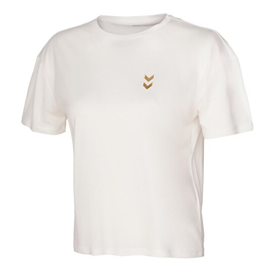 SAJAR KISA KOLLU TİŞÖRT Ekru Kadın Tişört