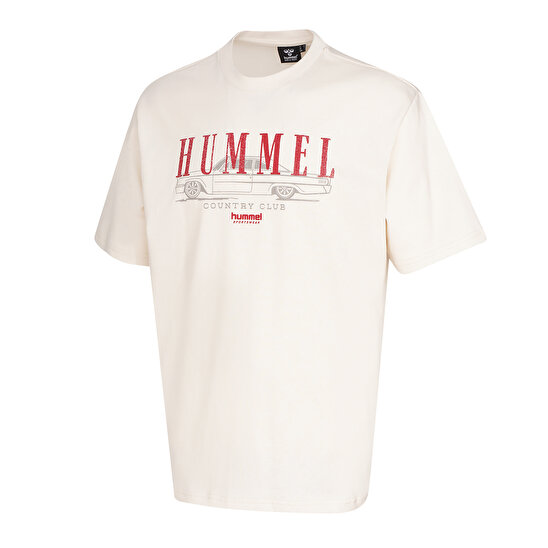 YERNO OVERSIZE KISA KOLLU TİŞÖRT Ekru Erkek Tişört