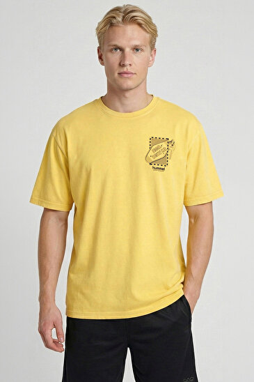 YUYUBA KISA KOLLU TİŞÖRT Sarı Erkek Tişört