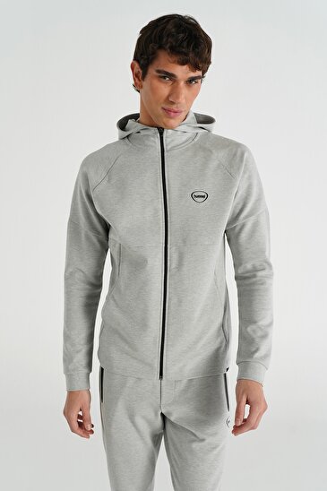 INTER FERMUARLI HOODIE Gri Erkek Hoodıe