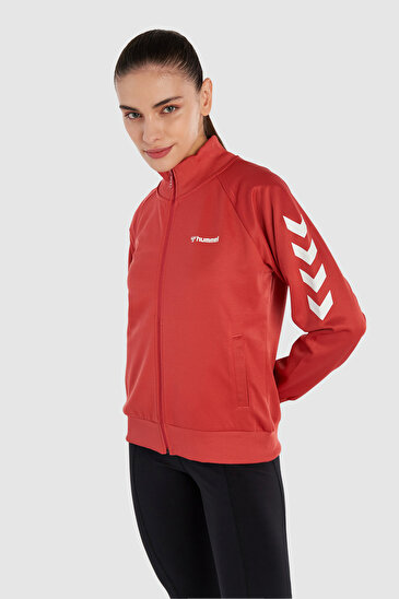 GENESA FERMUARLI SWEATSHIRT Kırmızı Kadın Fermuarlı Sweatshirt