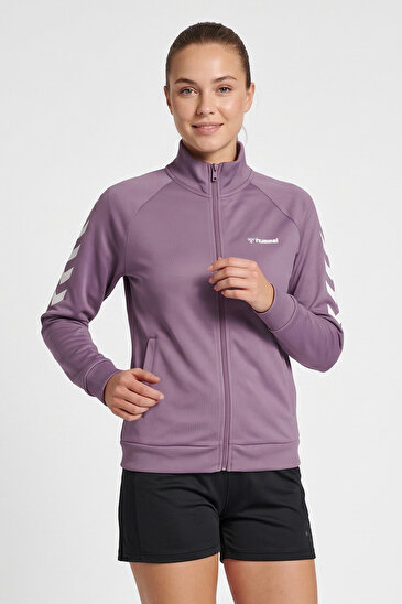 GENESA FERMUARLI SWEATSHIRT Mor Kadın Fermuarlı Sweatshirt