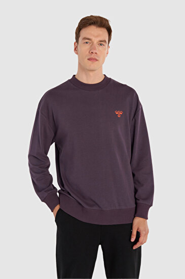 BARNET OVERSIZE SWEATSHIRT Mor Erkek Sweatshirt