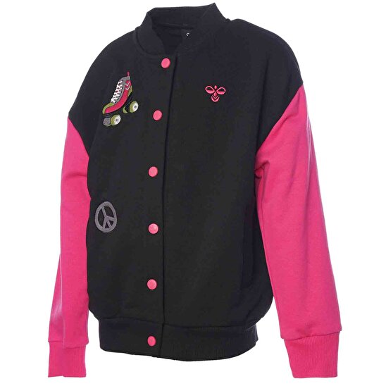 DAGNES BOMBER ÇOCUK FERMUARLI SWEATSHIRT Siyah Çocuk Fermuarlı Sweatshirt