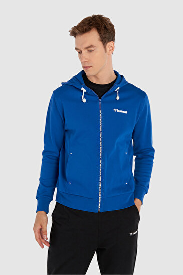 JENSEN FERMUARLI HOODIE Mavi Erkek Fermuarlı Hoodie