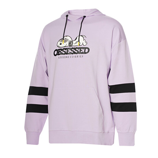 SNOOPY PEANUTS™ HOODIE Mor Erkek Hoodie