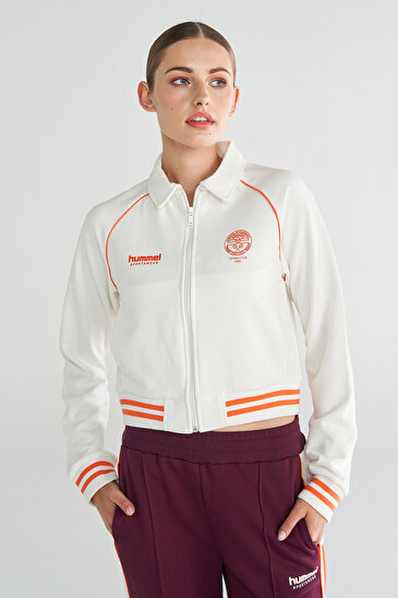 JAMAL FERMUARLI SWEATSHIRT Beyaz Kadın Sweatshirt