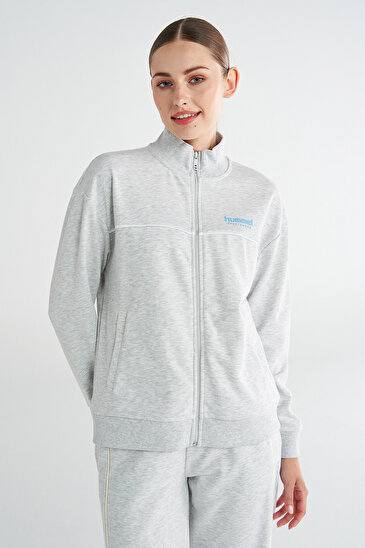 SONE FERMUARLI SWEATSHIRT Gri Kadın  Sweatshirt