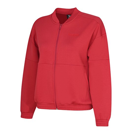 SARGENTO FERMUARLI SWEATSHIRT Kırmızı Kadın Fermuarlı Sweatshirt