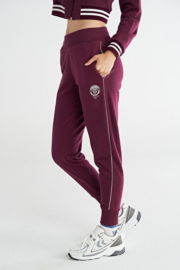 JAMAL EŞOFMAN ALTI Bordo Kadın Eşofman Altı