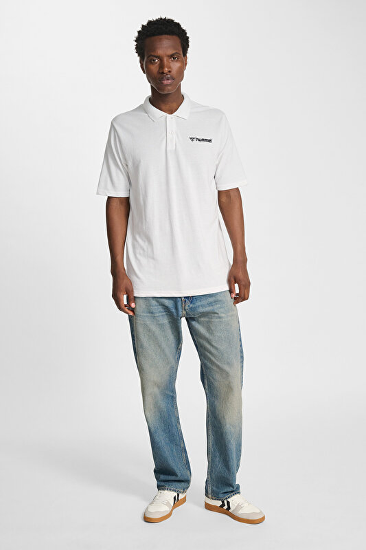 MOVER COTTON KISA KOLLU POLO YAKA TİŞÖRT Beyaz Erkek Tişört