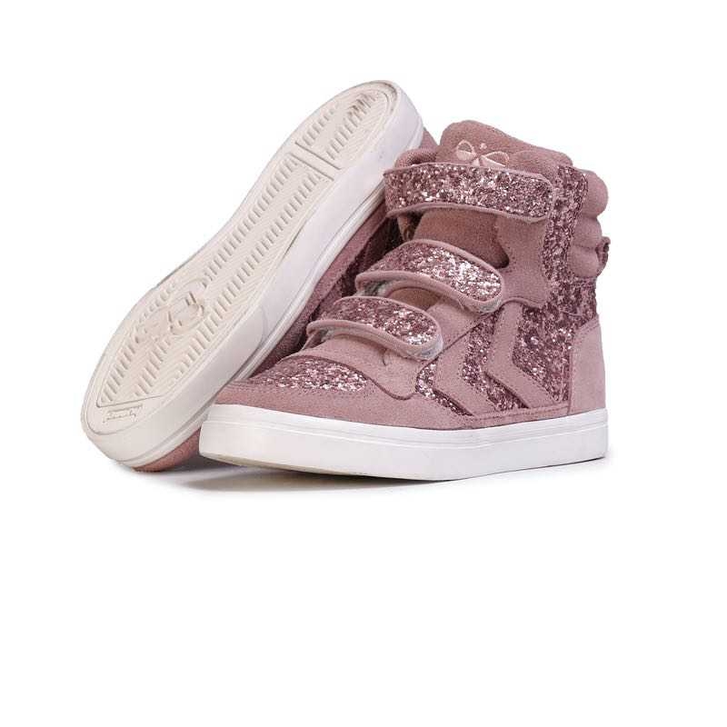 kiz cocuk mor stadil glitter ayakkabi 206836 3691 hummel