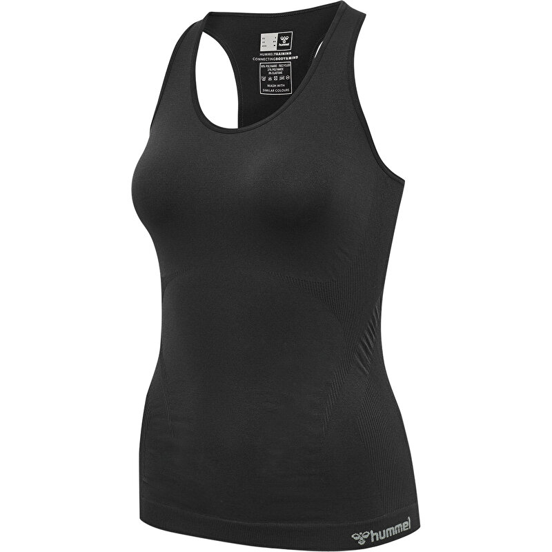 SÜRDÜRÜLEBİLİR TIF SEAMLESS ATLET Siyah Kadın Atlet