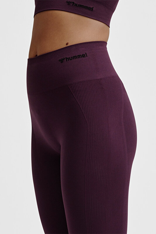 SÜRDÜRÜLEBİLİR TIF SEAMLESS YÜKSEK BEL TAYT Mor Kadın Tayt