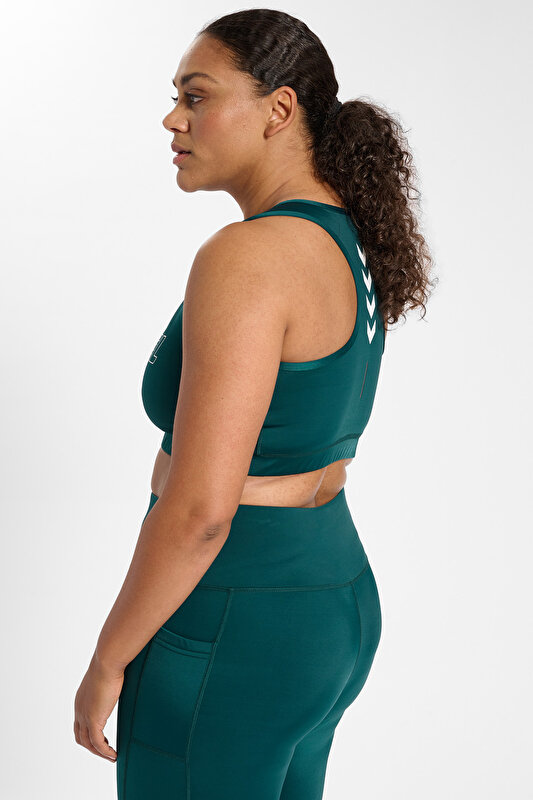 TE CURVY SPOR SÜTYENİ (BÜYÜK BEDEN) Yeşil Kadın Spor Sütyeni