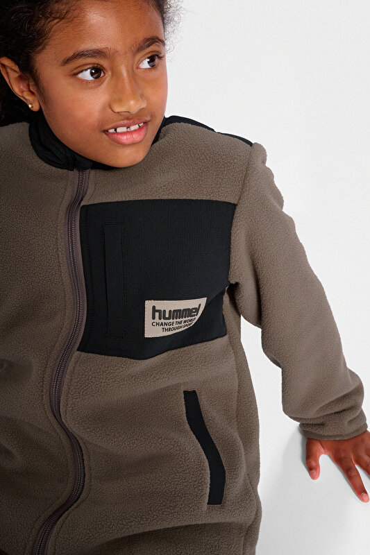 DARE ÇOCUK POLAR SWEATSHIRT Kahverengi Çocuk Fermuarlı Sweatshirt