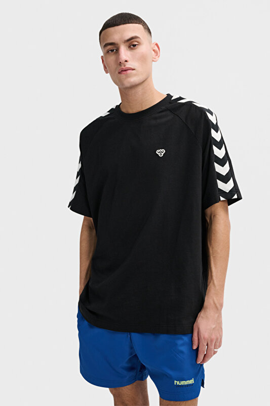 ARCHIVE BOXY KISA KOLLU TİŞÖRT Siyah Unisex Tişört