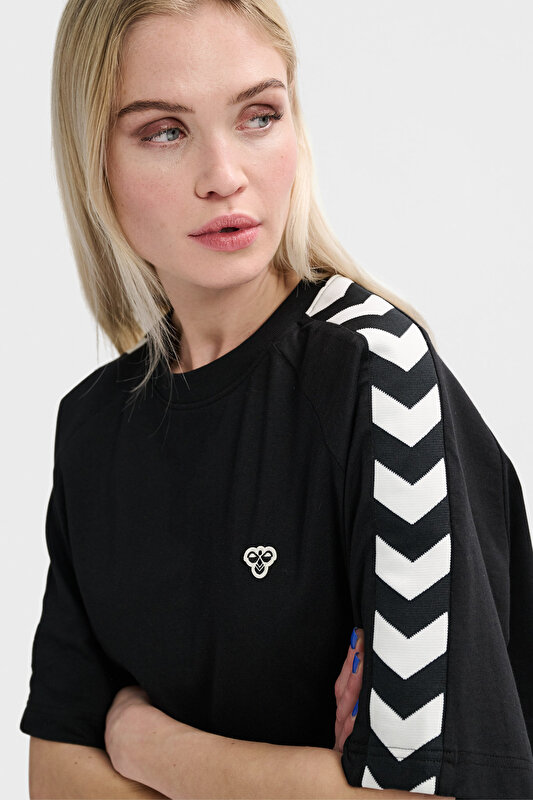 ARCHIVE BOXY KISA KOLLU TİŞÖRT Siyah Unisex Tişört