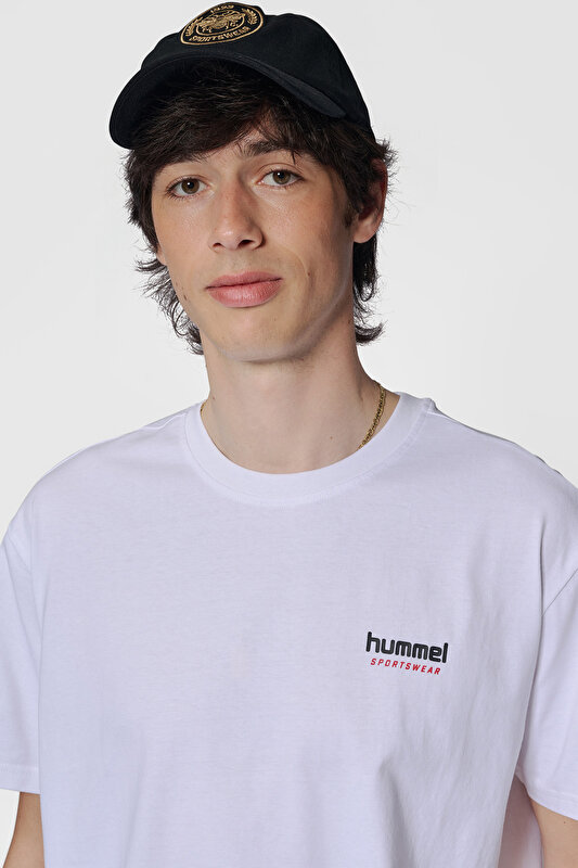 LOOSE SPORTSWEAR KISA KOLLU TİŞÖRT Beyaz Unisex Tişört