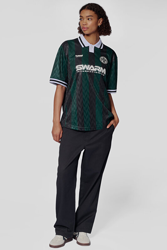 LOOSE FUTBOL KISA KOLLU FORMA Yeşil Unisex Forma