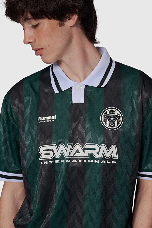 LOOSE FUTBOL KISA KOLLU FORMA Yeşil Unisex Forma