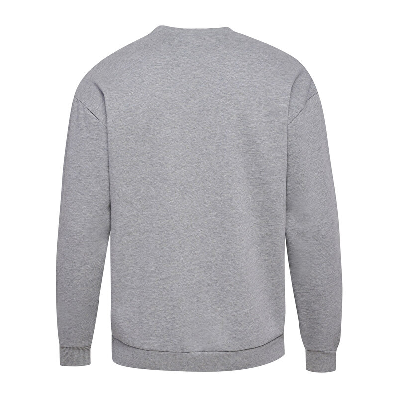 LOOSE UNIVERSITY BEE SWEATSHIRT Gri Unisex Sweatshirt