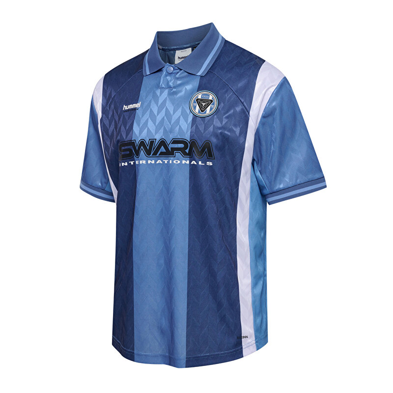 LOOSE KISA KOLLU FUTBOL FORMASI Lacivert Unisex Tişört