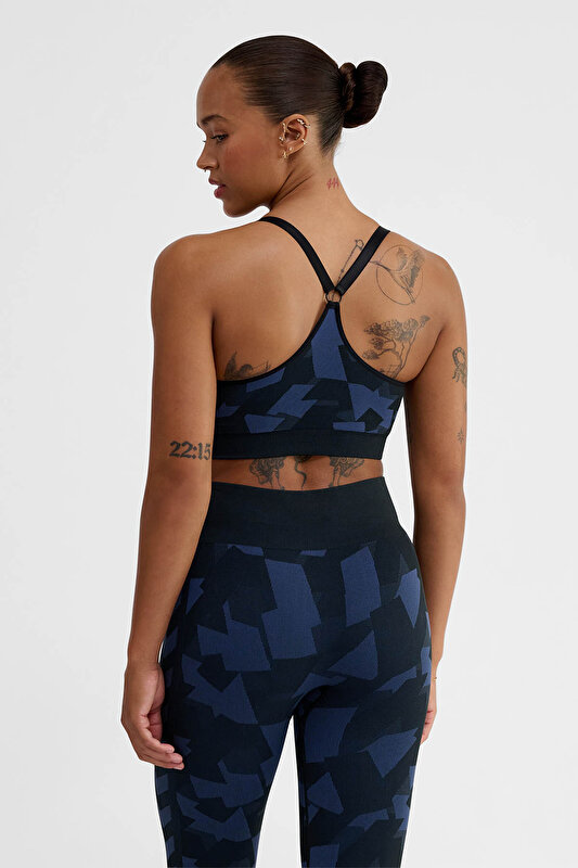 COMBINE SEAMLESS PEDLİ SPOR SÜTYENİ Lacivert Kadın Spor Sütyeni