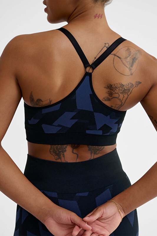 COMBINE SEAMLESS PEDLİ SPOR SÜTYENİ Lacivert Kadın Spor Sütyeni