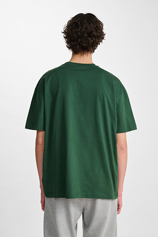 LOOSE TEE CLUB SPORTSWEAR KISA KOLLU TİŞÖRT Yeşil Unisex Tişört