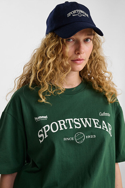 LOOSE TEE CLUB SPORTSWEAR KISA KOLLU TİŞÖRT Yeşil Unisex Tişört