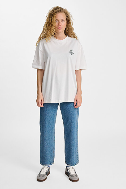 LOOSE TEE CLUB SPORTSWEAR KISA KOLLU TİŞÖRT Beyaz Unisex Tişört 