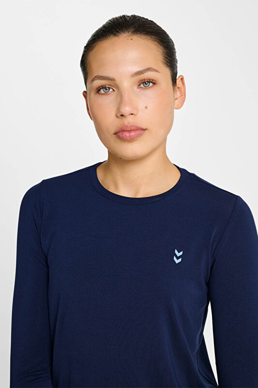 YOGA SOFT LOOSE W UZUN KOLLU TİŞÖRT Lacivert Kadın Tişört